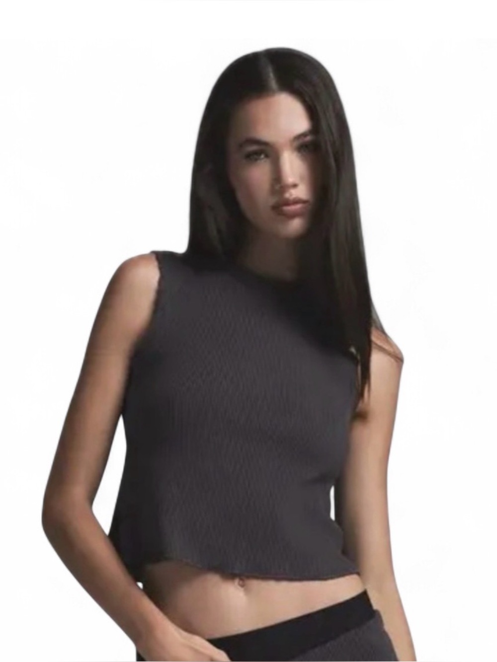 SKIMS heavy waffle crewneck tank